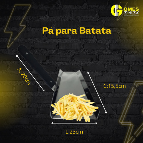 Pá Para Batata Frita E Molde Para Torre De Batata
