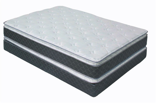 Colchon Maximum Queen Size - Gris Y Blanco Këssa Muebles