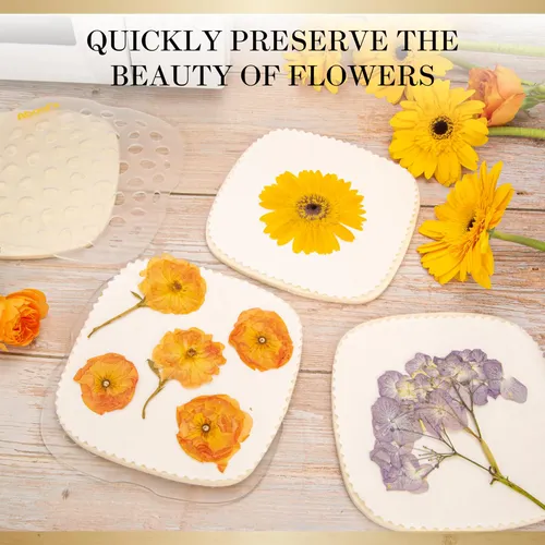 Prensa De Flores Micro De Metal | Kit Completo Para Adultos Y Niños, Tamaño 5x3,5 Cm, Incluye Tornillos Y Placas