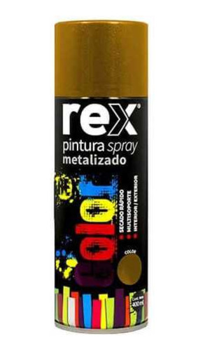 Pintura En Spray Oro Metálico Rex - Mosca