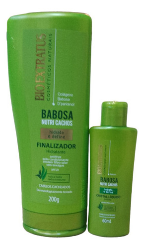 Kit Nutri Cachos Bio Extratus Finalizador Cristal Líqui 60ml