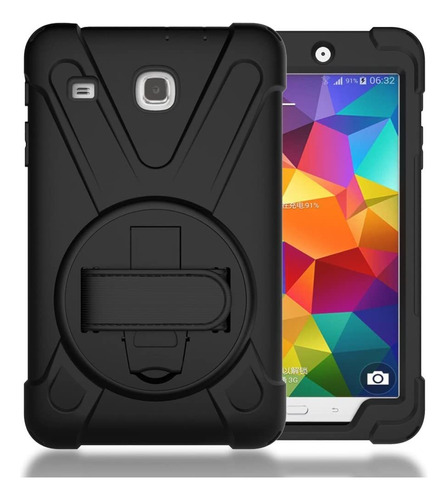 Funda Para Samsung Galaxy Tab E 8.0 Negro Soporte Rigida