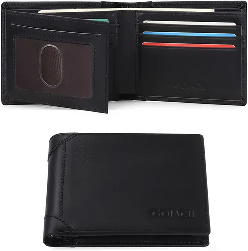 Billetera Hombre Cuero C bloqueo Magnetico Rfid Chip Negra Env o