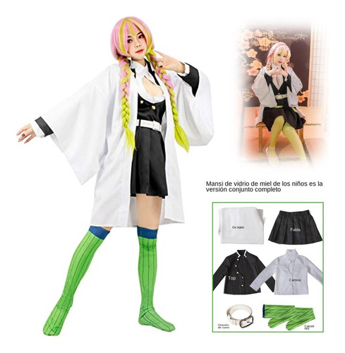 Ropa De Cosplay Infantil De Kanroji Mitsuri, Asesino De Demo