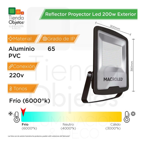 Imagen 4 de 9 de Reflector Proyector Led 200w Exterior Cancha Futbol 5 Tenis