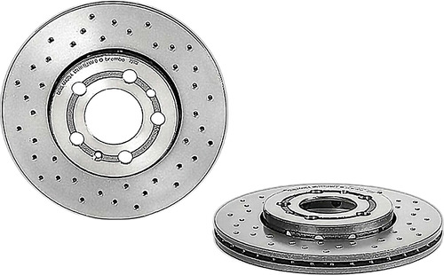 Kit De Discos Hiperventilados Del Audi A1 11 Al 18 Brembo