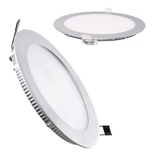 Pack 5 Foco Led Placa Panel Circular Encajado 6 W / Hb Led