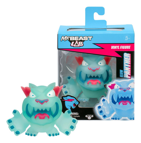 Mr Beast Lab Figura Coleccionable De Vinil Glow Panther