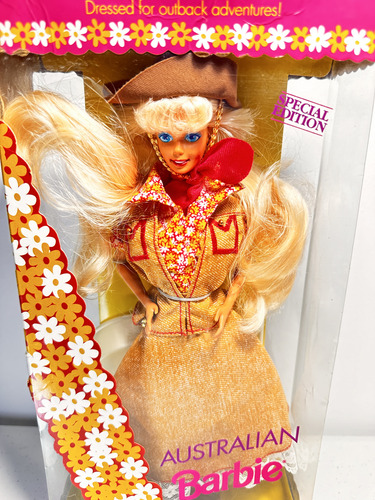 Barbie Australian Barbie Mattel Hasbro 1992 Dolls Of The Wor (Usado)