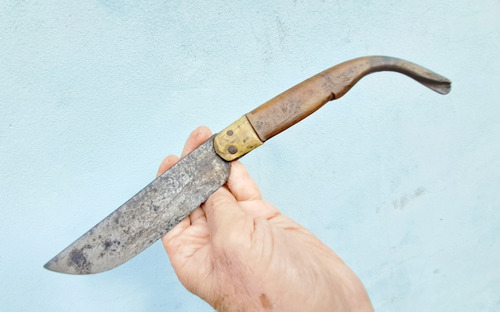 Navaja Gigante Española Cachas De Cuerno (Usado)
