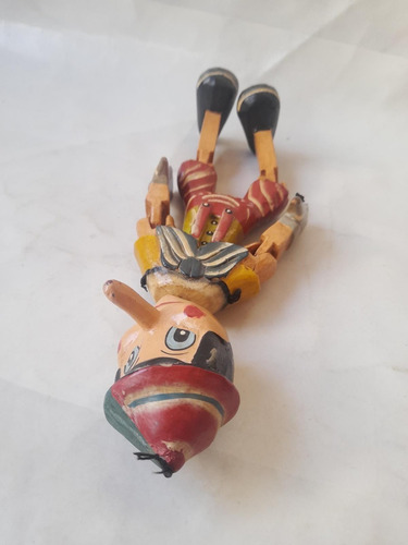 Boneco Pinochio Marionete - Madeira - Precisa Colocar Cordas (Usado)
