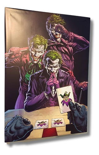 Cuadro Joker - 82x55 Cm - Edición Limitada Color Three Jokers