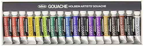 Holbein Artista Aguada Conjunto G704: 18 X Tubos De 5 Ml