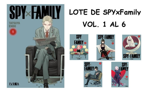 Lote De 6 Tomos De Spyxfamily - Ivrea - ¡impecable Estado! (Usado)