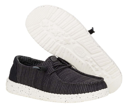 Mocasines Wendy Stretch Sox Negro Mujer Hey Dude