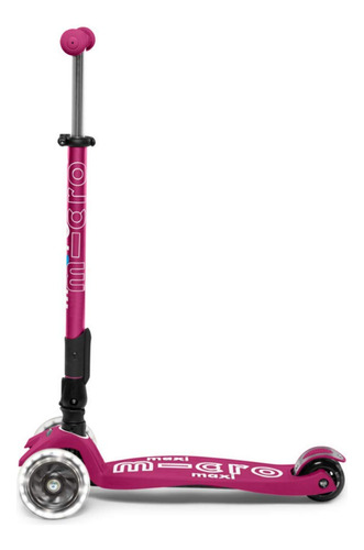 M-cro Kickboard Scooter Maxi Deluxe Foldable Navy Led Berry