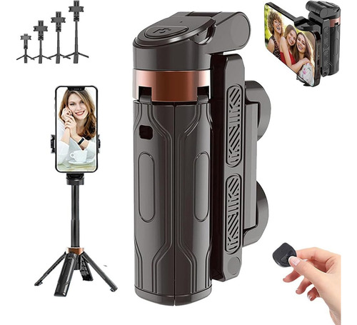 Mz Mini Trípode Celular Selfie Stick Bluetooth Control
