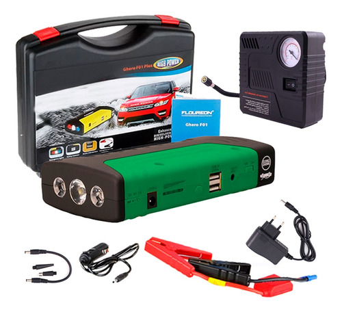 Arrancador Cargador Bateria Portatil Auto Moto Power Bank