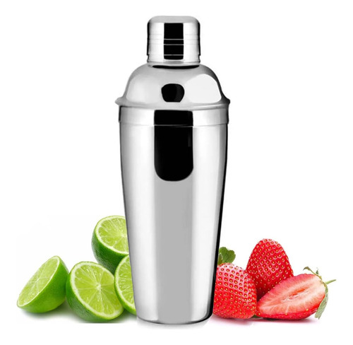 Coqueteleira Inox 500ml Drinks Caipirinhas Bar Bartender 