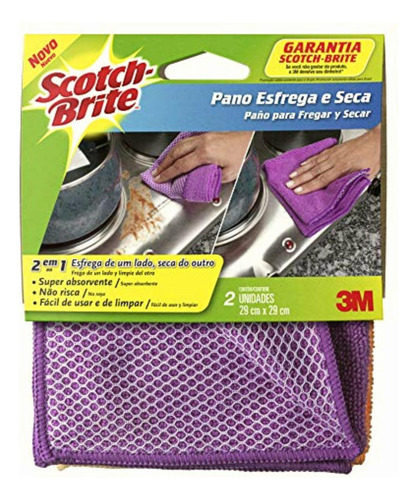 Scotch-brite 3m,, Paño De Microfibra Para Limpiar Y Secar,