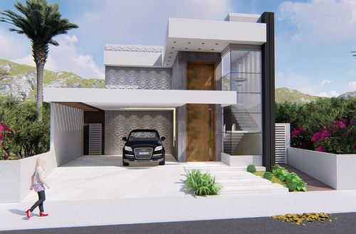 Imagem 3 de 8 de Planta De Casa 3 Quartos - Projeto Arquitetônico Completo