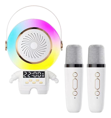 . Máquina De Karaokê Com Microfones E Luzes 2 Microfones