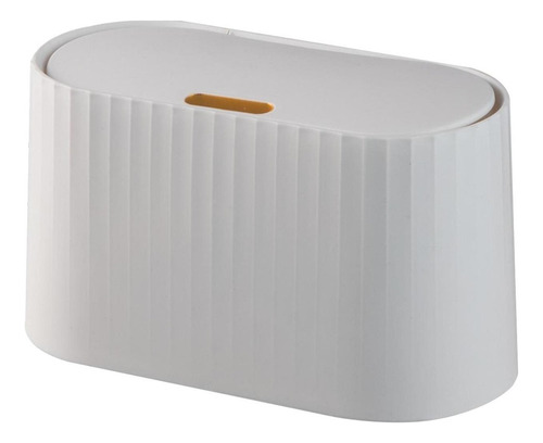 Cubo Basura Con Tapa Pequeña Cocina Exterior Blanco