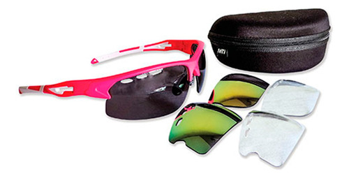 Lentes Mti Summit Ciclismo Espejados Uv400 Intercambiables 