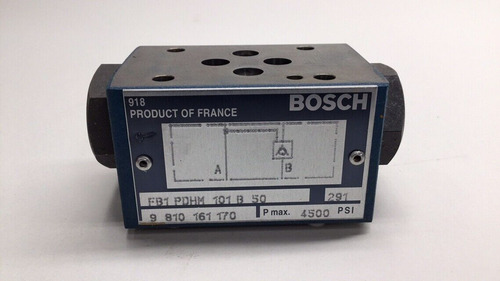 Bosch 9-810-161-170 Check Valve Block 9810161170 Fb1-pdh Ccb