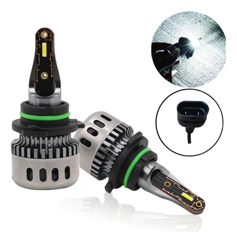 X2 Ampolleta Mini Turbo Led T10 Potente 12000lm 9006/hb4