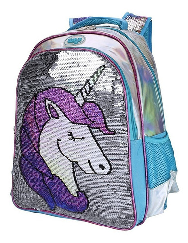 Mochila Lentejuela Reversible Unicornio Wilys Wk086