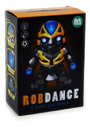 Robo Dançante Transformers Musical Com Luz Dança Rotação 360 Personagem Bumblebee
