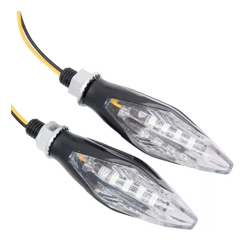 Juego Giros Led Secuencial Doble Cara Guiño Universa Moto 5w