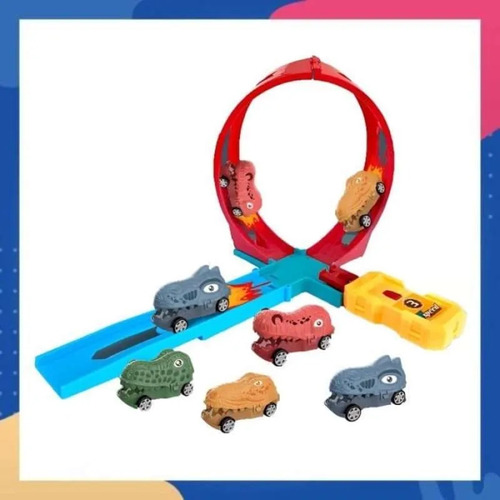 Autopista Lanzador De Carros Dinosaruio Juguete Mayoreo