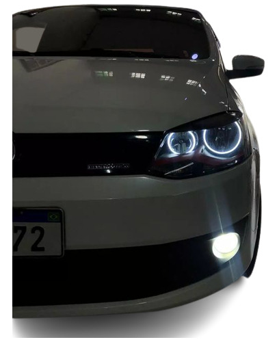 Kit Completo 4 Angel Eyes Led Gol G6 Com Drl