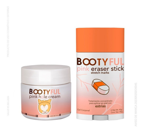 Bootyful De Escandalo!paquete Duo Crema Aclarante+ Stick