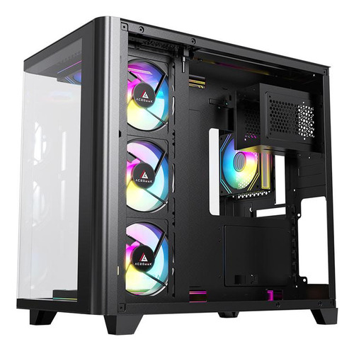 Gabinete Gamer Acegeek Curvex, Mid-tower, Lateral De Vidro