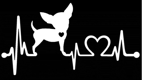 Ssnd Calcomanía Para Monitor De Latidos De Corazón Chihuahua