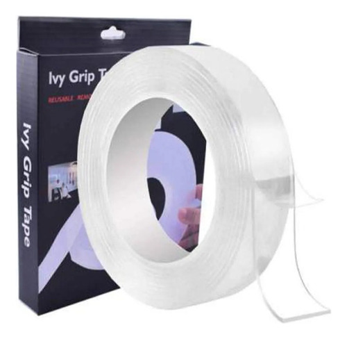 Cinta Doble Faz Pvc Transparente Ivy Grip Tape 3cmx4.5m L88