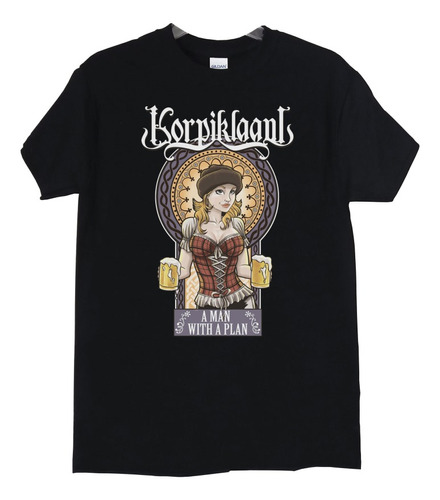 Polera Korpiklaani A Man With A Plan Rock Abominatron