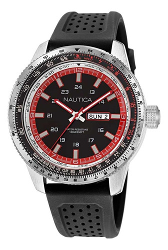 Nautica Pier 39 Para Hombre Y Reloj Con Correa De Silicona