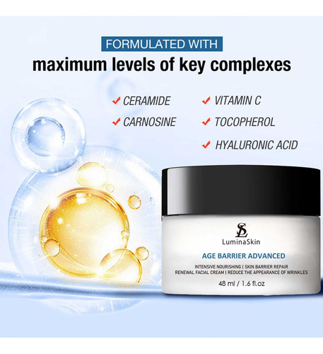 Luminaskin Age Barrier Advanced Cream - Crema Facial Renova.