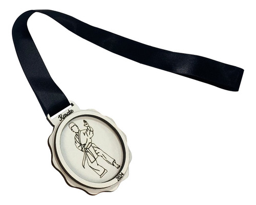 Kit De Medalhas Em Mdf Para Karatê Masculino 1562