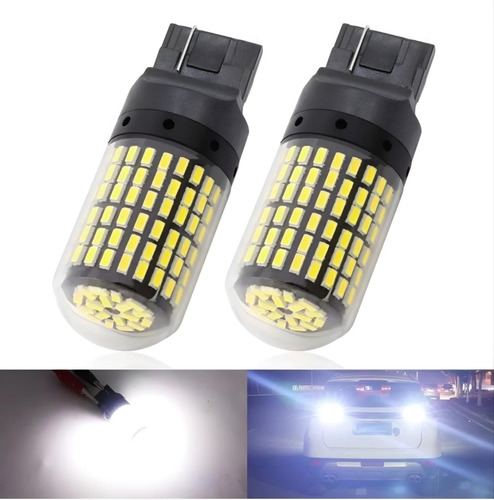 X2 Ampolleta Led T20 7440 144led Luz Blanca 360° Auto 1cont