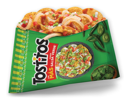 Tostitos Salsa Verde Pack 10 Botanas Sabritas