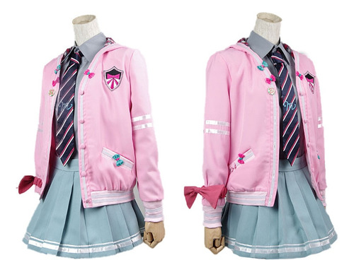 Disfraz De Cosplay De Vocaloid Miku Diva Jk Pink Uniform Cos