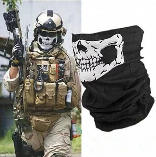 Bandana Caveira Touca Balaclava Mascara Paintball Airsoft