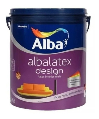 Albalatex Design Color Interior Mate X4 Lts Alba- Pintolindo