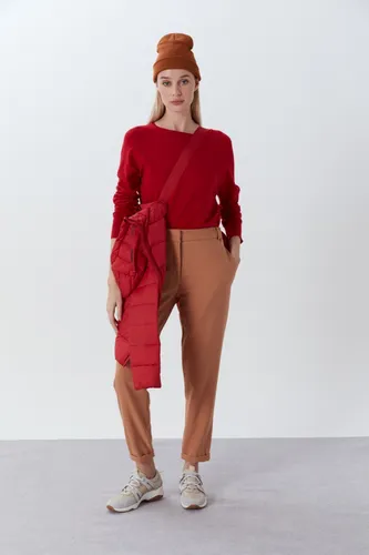 Campera Ultra Light Liviana Corta Roja Mujer Desiderata