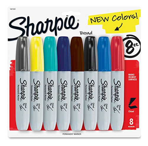 Marcadores Sharpie Marcador Permanente Con Punta De Cincel,